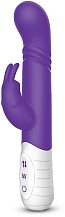 Вибратор-кролик с пульсирующей головкой Slim Shaft Thrusting G-Spot Rabbit фиолетовый