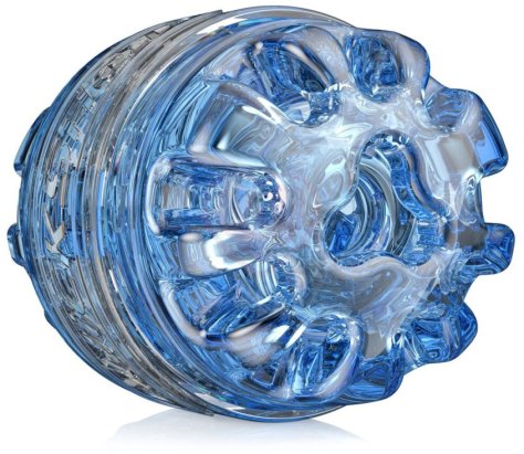 Сквозной мастурбатор Fleshlight Quickshot Turbo Blue Ice голубой фото 4