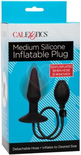 Расширяющаяся анальная пробка Silicone Inflatable Plug Medium фото 6