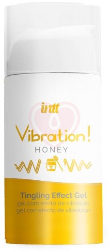 Стимулирующий гель со вкусом меда Intt Vibration! Honey 15 мл фото 1