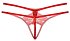 Стринги открытые с бантиком Soft Line Collection красные фото 4