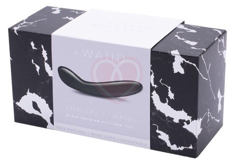 Фаллоимитатор для зоны G Le Wand Crystal G-wand чёрный обсидиан фото 5