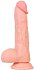 Реалистичный фаллоимитатор на присоске с мошонкой RealStick Nude Ever телесный фото 1