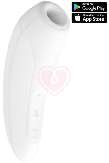 Вакуумный стимулятор с приложением Satisfyer Curvy 1+ белый фото 1