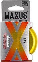 Анатомические презервативы Maxus Sensual 3 шт с кейсом