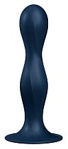 Фаллоимитатор Satisfyer Double Ball-R с внутренними шариками синий