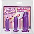 Набор из трёх анальных стимуляторов Crystal Jellies Anal Starter Kit фиолетовый фото 2
