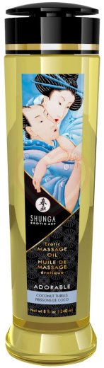Массажное масло Shunga Adorable Coconut Thrills с ароматом кокоса 240 мл фото 1