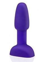 Анальная вибропробка с ротацией b-Vibe Rimming Petite фиолетовая