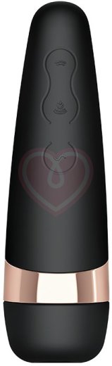 Вибратор с вакуумной клиторальной стимуляцией Satisfyer Pro 3 Vibration чёрный фото 1