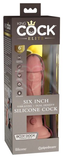Реалистичный вибратор на присоске King Cock Elite 15 см фото 3