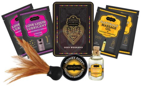 Набор эротической косметики KamaSutra The Weekender Tin Can Coconut Pineapple Ананас-Кокос фото 1