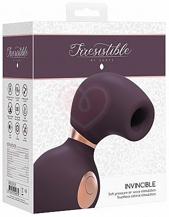 Клиторальный стимулятор с вибрацией Irresistible Invincible фиолетовый фото 5