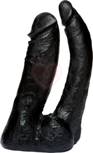 Насадка двойной фаллоимитатор Vac-U-Lock CodeBlack Double Penetrator черная фото 1