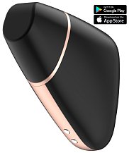 Вакуумный стимулятор с приложением Satisfyer Love Triangle чёрный