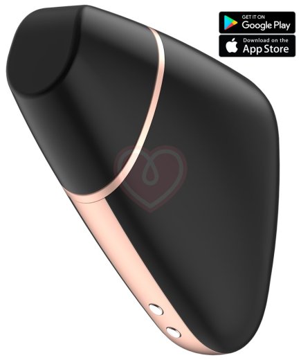 Вакуумный стимулятор с приложением Satisfyer Love Triangle чёрный фото 1