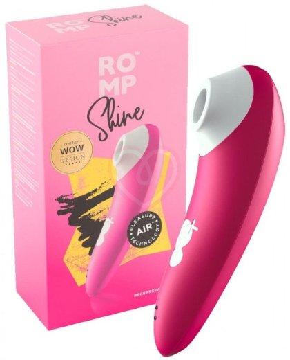 Бесконтактный клиторальный стимулятор Romp Shine розовый фото 2