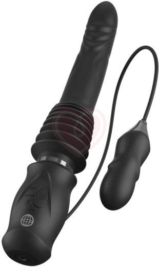 Вибратор с поступательными движениями Ultimate Silicone Thruster чёрный фото 3