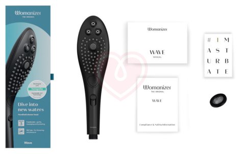 Насадка для душа Womanizer Wave чёрная фото 6