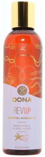 Массажное масло Dona RevUp мандарин и иланг-иланг 120 мл фото 1