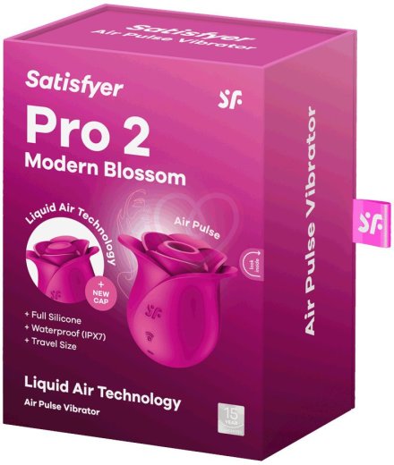 Вакуумный стимулятор Satisfyer Pro 2 Modern Blossom с дополнительной насадкой розовый фото 6