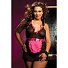 Костюм горничной с розовым атласным фартучком Plus size фото 1