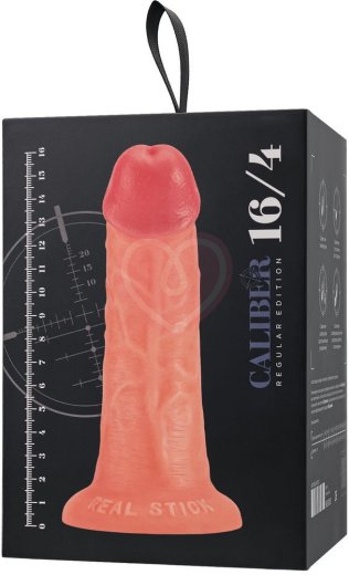 Реалистичный фаллоимитатор на присоске RealStick Caliber 16-4 телесный фото 11