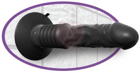 Анальный вибратор с эффектом фрикций Vibrating Ass Fucker черный фото 3