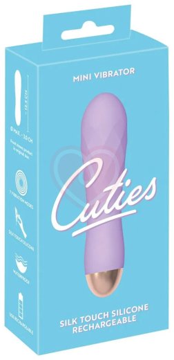 Рельефный мини-вибратор Cuties фиолетовый фото 5