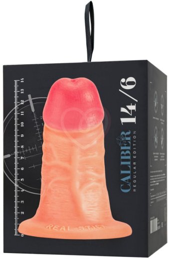 Реалистичный фаллоимитатор на присоске RealStick Caliber 14-6 телесный фото 3