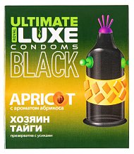 Презерватив Luxe Ultimate Black Хозяин Тайги с ароматом абрикоса 1 шт