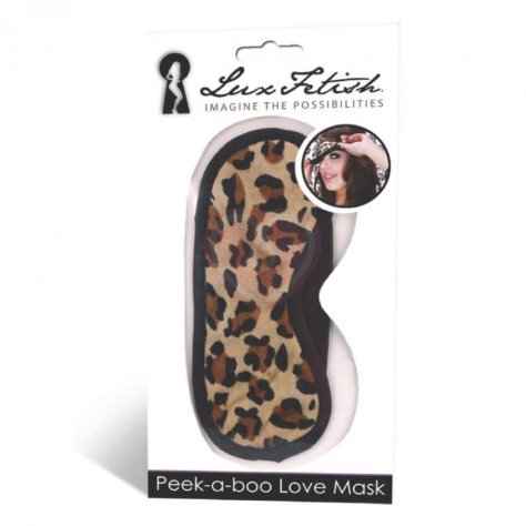 Маска на глаза Peek-A-Boo Love Mask леопардовая фото 3