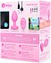 Анальная пробка с кристаллом сердцем и вибрацией b-Vibe Heart Shape Jewel Plug S/M розовая фото 12