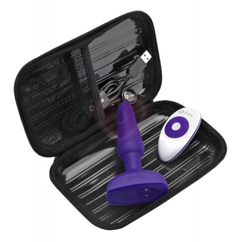 Анальная вибропробка b-Vibe trio с 3 моторчиками фиолетовая фото 3