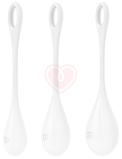 Набор из 3 вагинальных шариков Satisfyer Yoni Power 1 белый фото 2