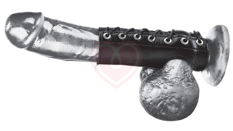 Сбруя для члена на шнуровке Cock Sheath 12,5 см фото 1