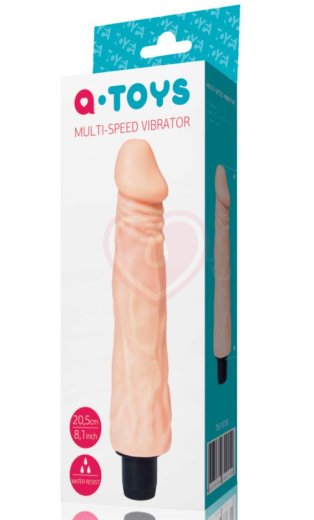 Реалистичный вибратор A-Toys Multi-Speed 20 см фото 2