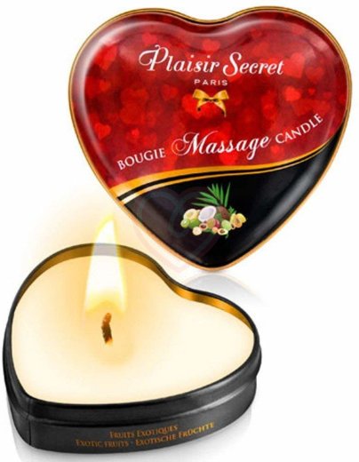 Массажная аромасвеча-сердечко Concorde Gout Fruits Exotiques Экзотические фрукты 35 мл фото 1