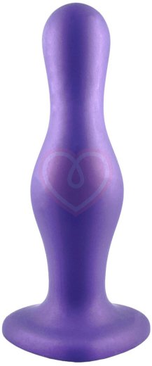 Изогнутый фаллоимитатор Strap-On-Me Dildo Plug Curvy размер S 12,5 см фиолетовый фото 3