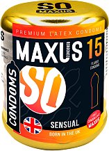 Анатомические презервативы Maxus Sensual 15 шт