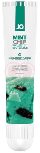 Охлаждающий гель для клитора System JO Mint Chip Chill мятный шоколад 10 мл фото 1