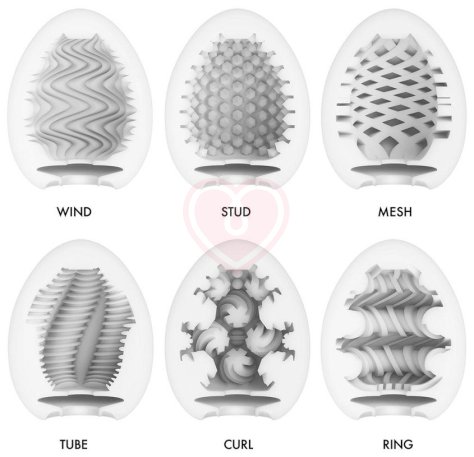 Набор мастурбаторов в форме яйца Tenga Eggs Wonder фото 2