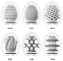 Набор мастурбаторов в форме яйца Tenga Eggs Wonder фото 2