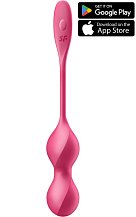 Вагинальные шарики с вибрацией Satisfyer Love Birds 1 красные