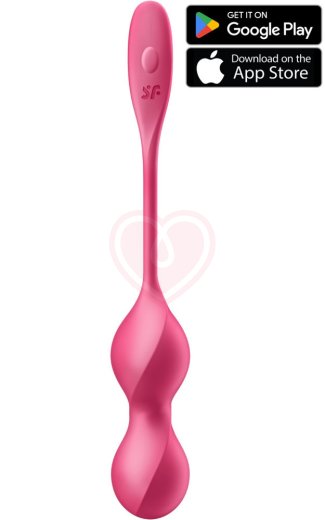 Вагинальные шарики с вибрацией Satisfyer Love Birds 1 красные фото 1