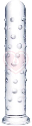 Стеклянный фаллоимитатор с пупырышками Glas Extra Large фото 1
