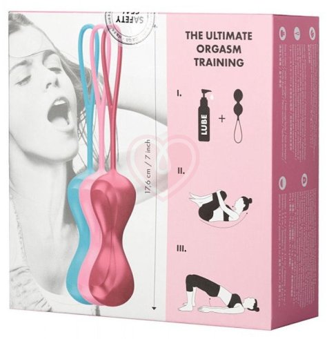 Набор из 3 вагинальных шариков со смещённым центром Satisfyer Balls Vibration фото 2
