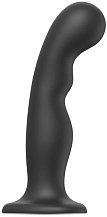 Фаллоимитатор с изгибом Strap-On-Me Dildo Plug P&G размер S 14 см черный
