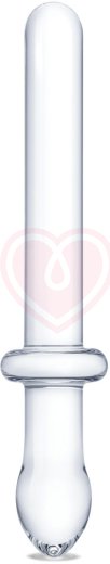 Прямой двусторонний стеклянный фаллоимитатор Glas Classic Handblown фото 1