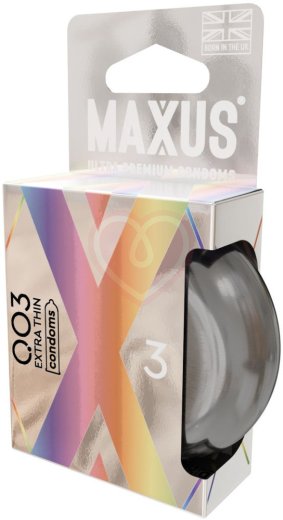 Ультратонкие презервативы Maxus 003 3 шт с кейсом фото 6